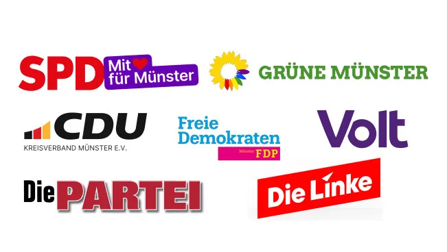 Gemeinsamer Aufruf Münsteraner Parteien zur Mahnwache gegen Gewalt gegen Demokratinnen und Demokraten