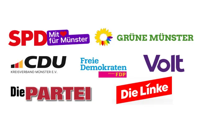 Gemeinsamer Aufruf Münsteraner Parteien zur Mahnwache gegen Gewalt gegen Demokratinnen und Demokraten